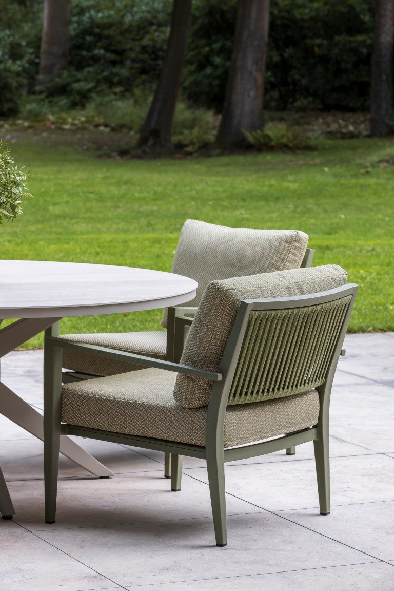 Tuinstoel Bosa - Low dining - Olive