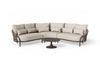 Loungeset Feroli small - Brons - Clouded rope - Pebble desert bouclé