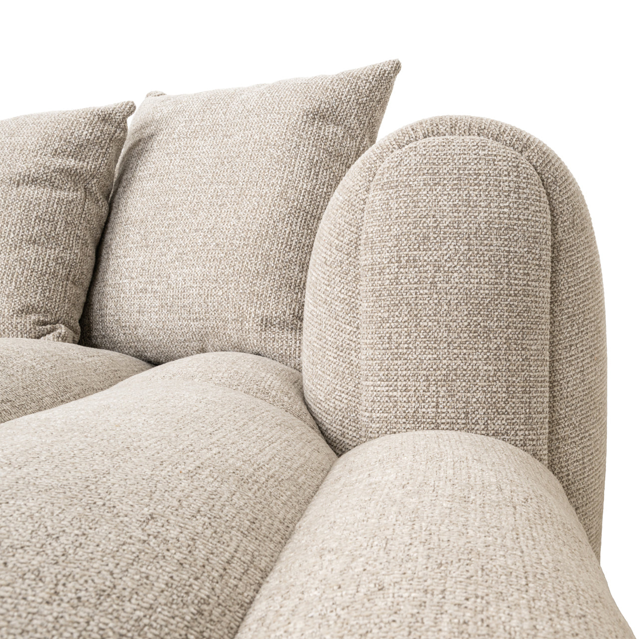 Hoekbank Novaro - Natural fancy - Lounge rechts