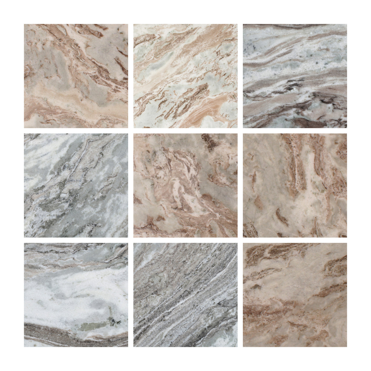 Bijzettafel Bottega - Beige (set van 2)