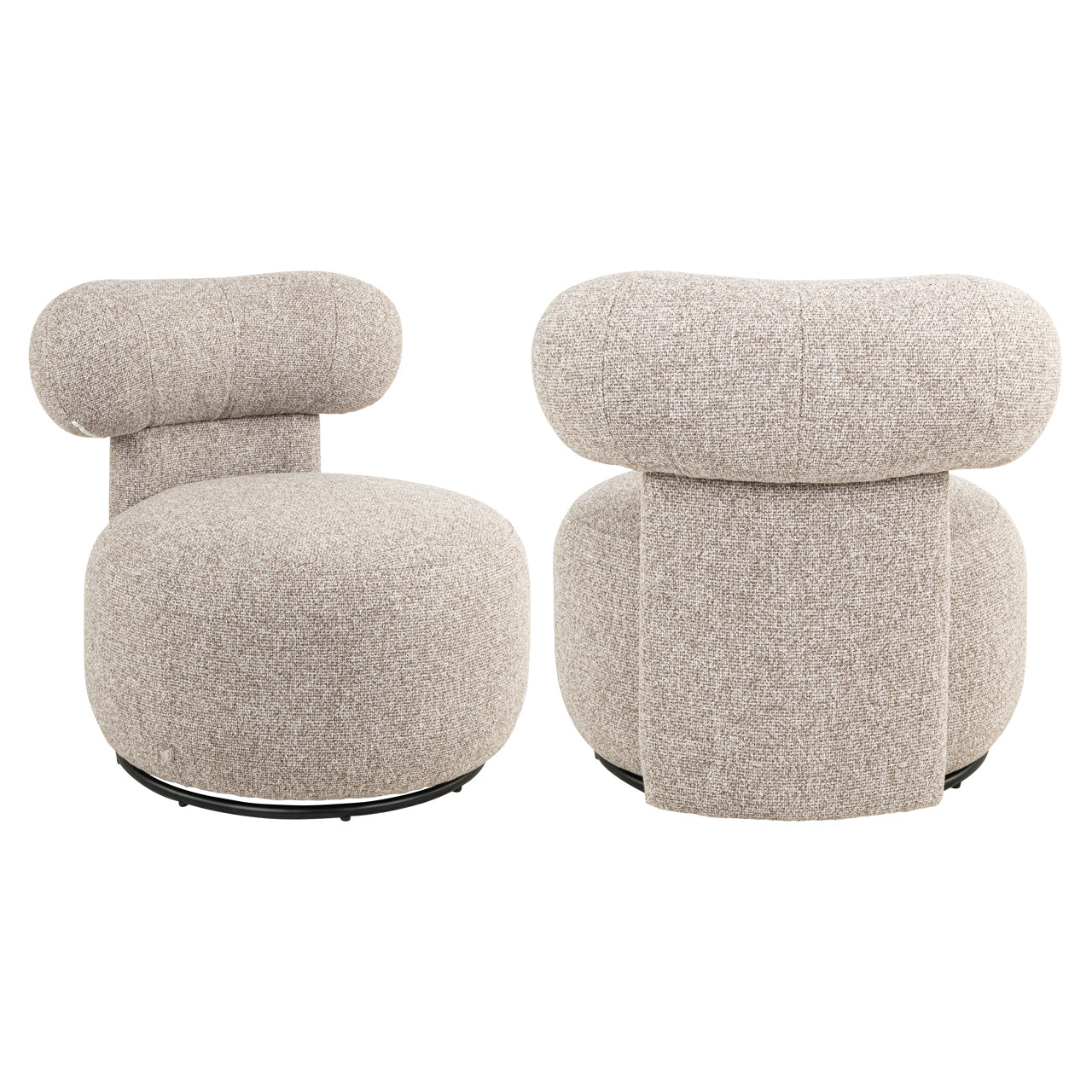 Draaifauteuil Kaya - Cayenne brown