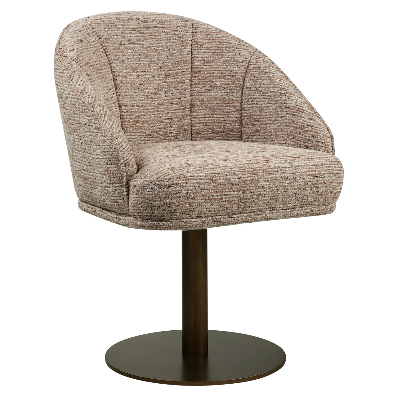 Draaistoel Beverly - Mocca linear