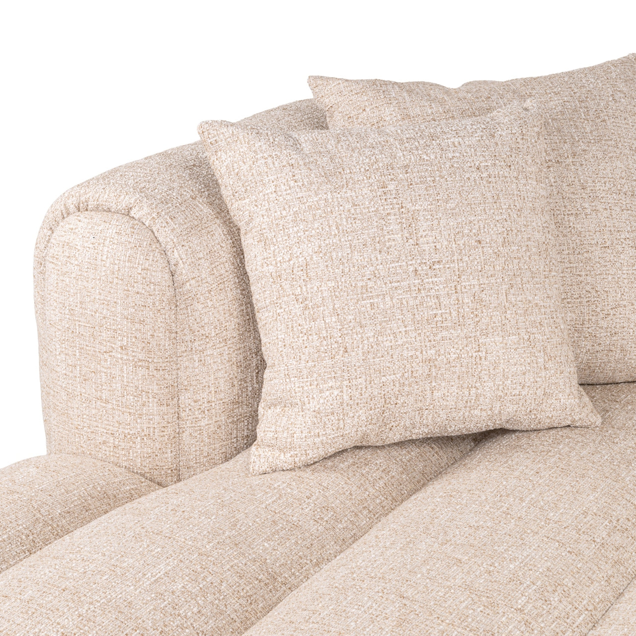 Hoekbank Novaro - Cream tweed - Lounge links