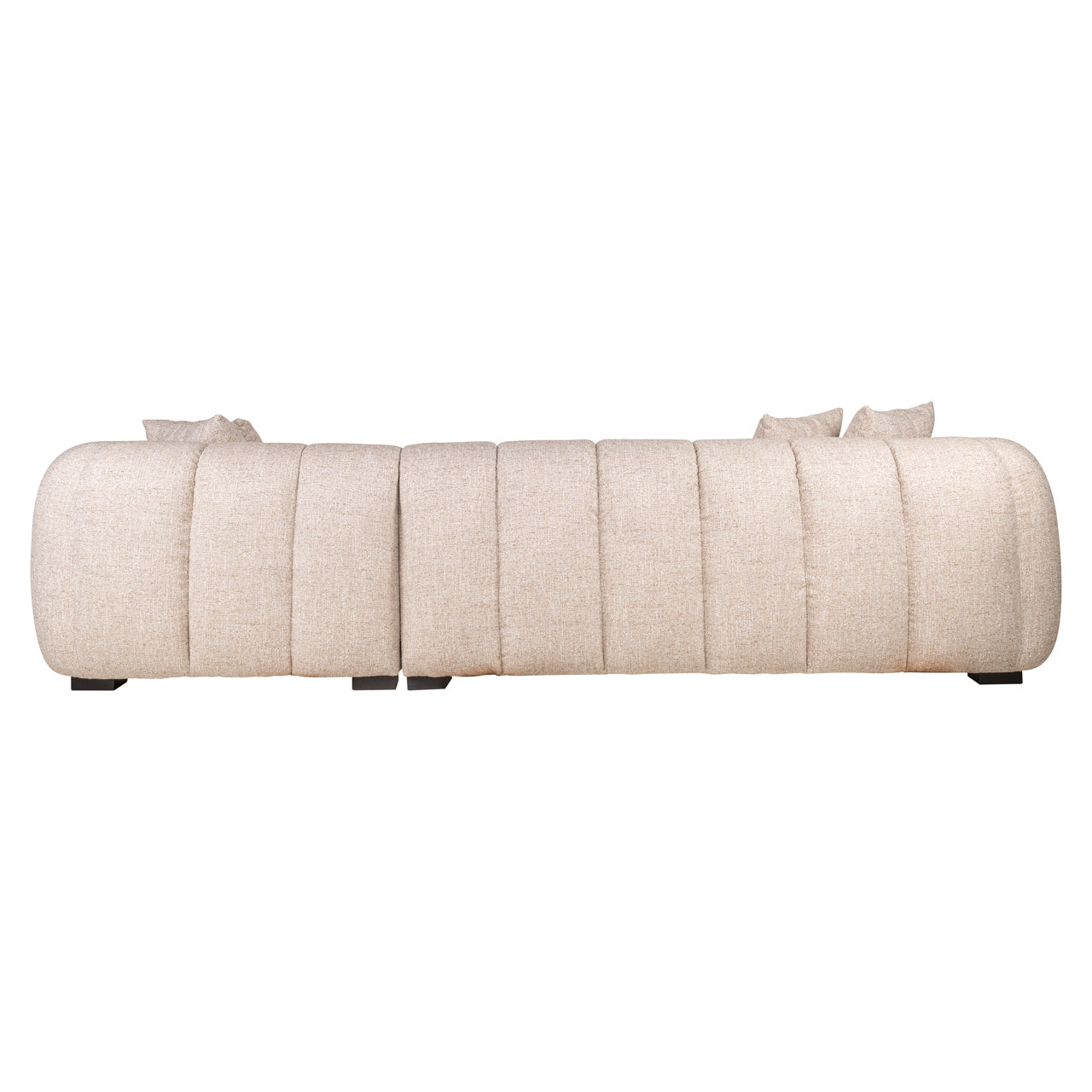 Hoekbank Novaro - Cream tweed - Lounge rechts