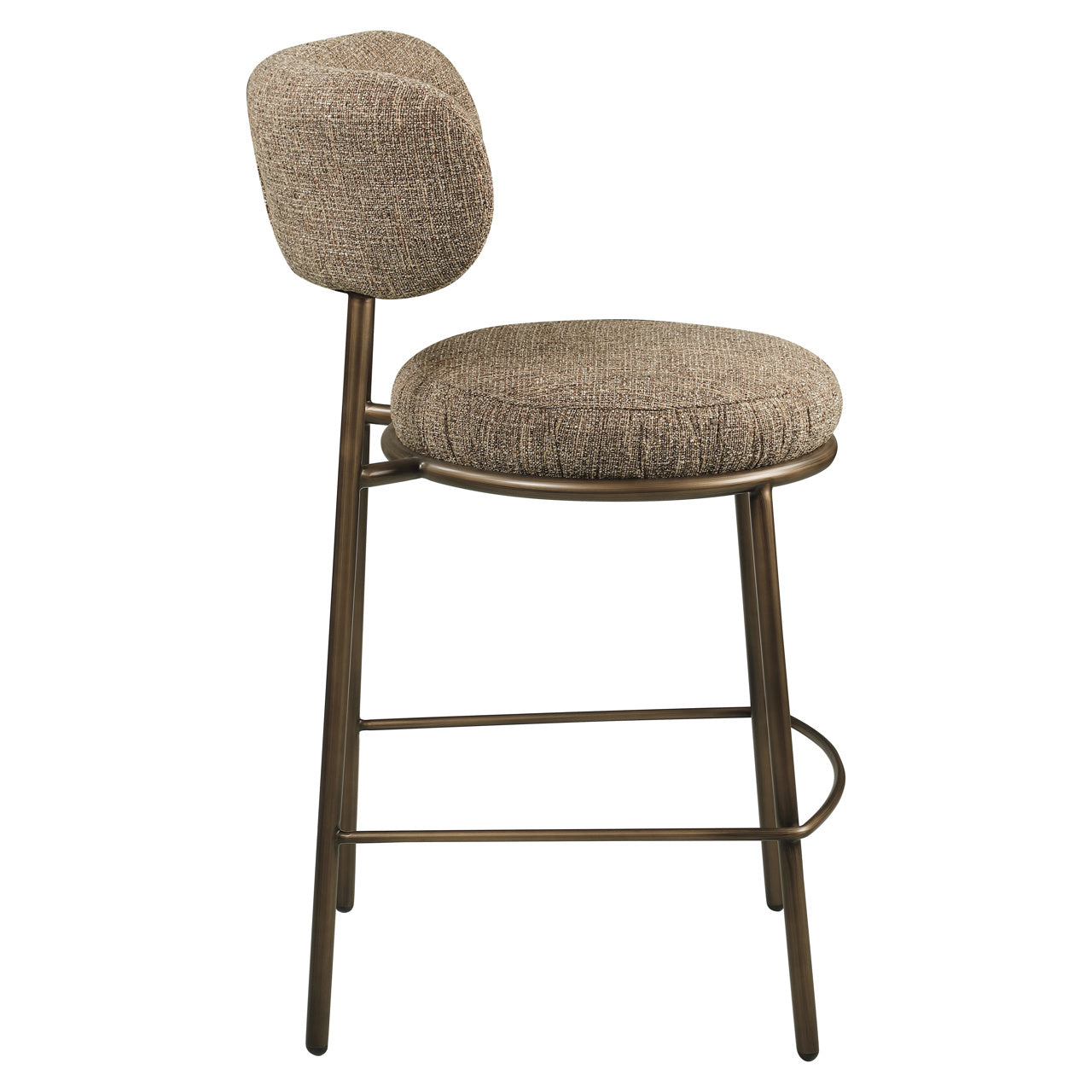 Barkruk Encanto - Laag - Bruin tweed
