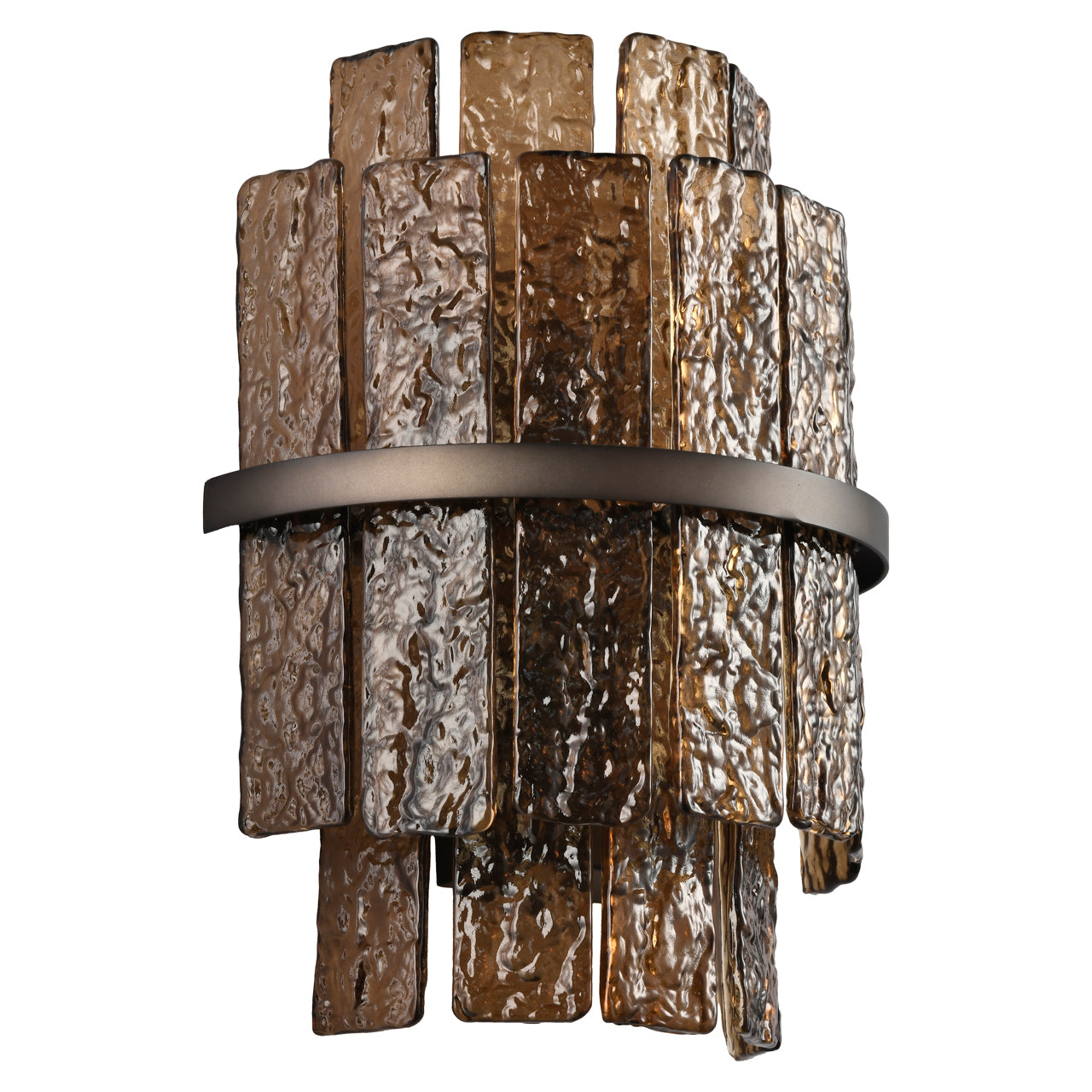 Wandlamp Lumy - Bruin glas