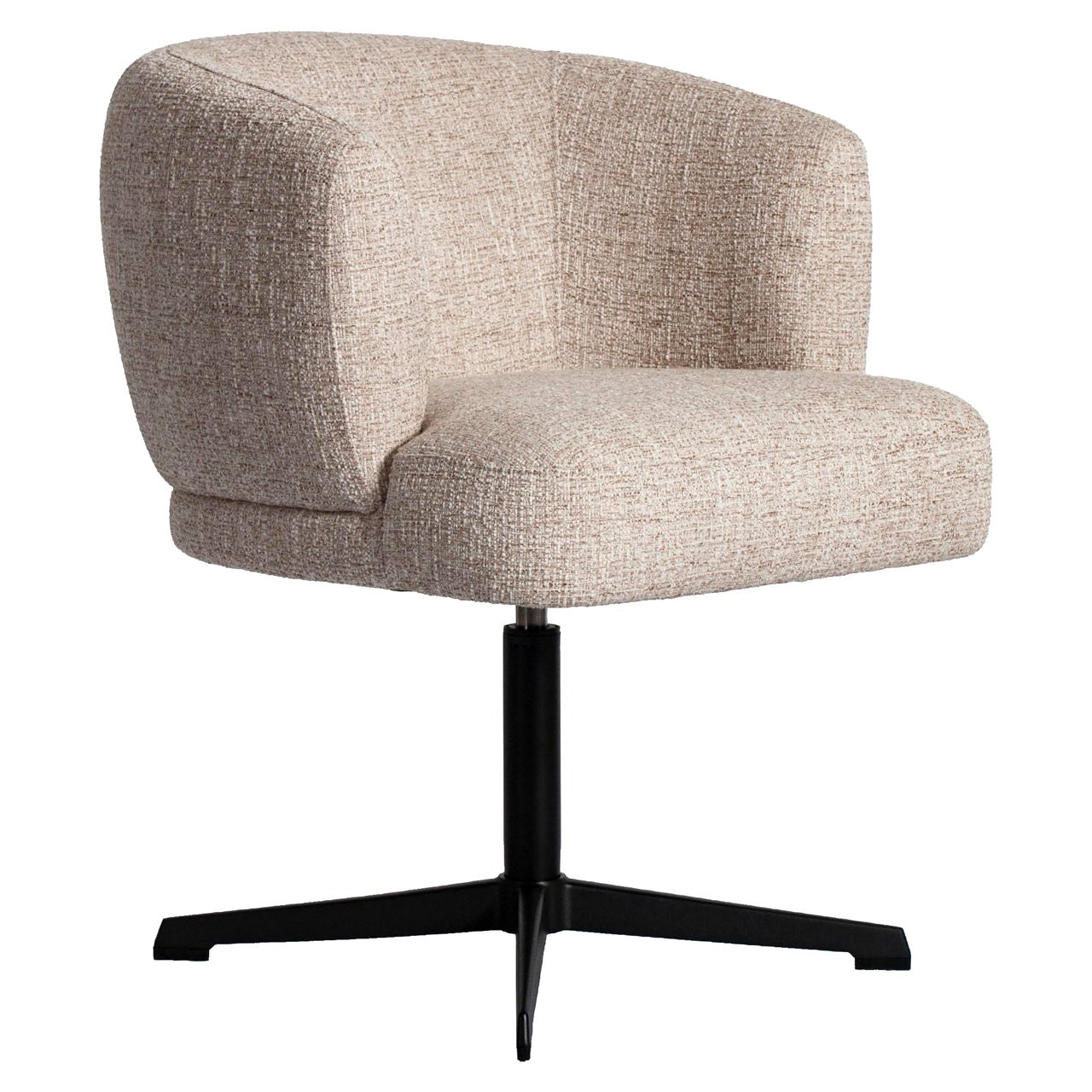 Draaistoel Dinan - Cream tweed