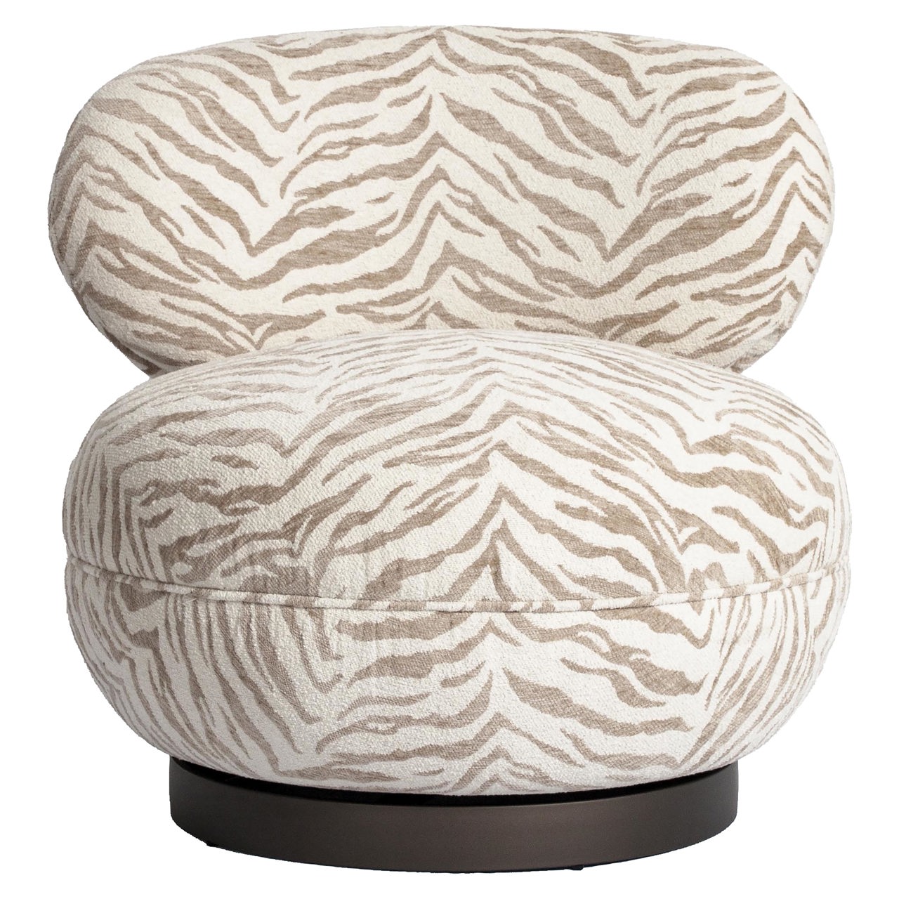 Draaifauteuil Jace - Beige tiger