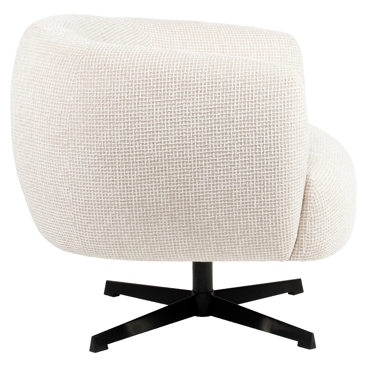 Fauteuil Estelle - Beige - Blockweave swivel