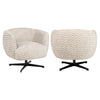 Fauteuil Estelle - Sand - Chevron swivel