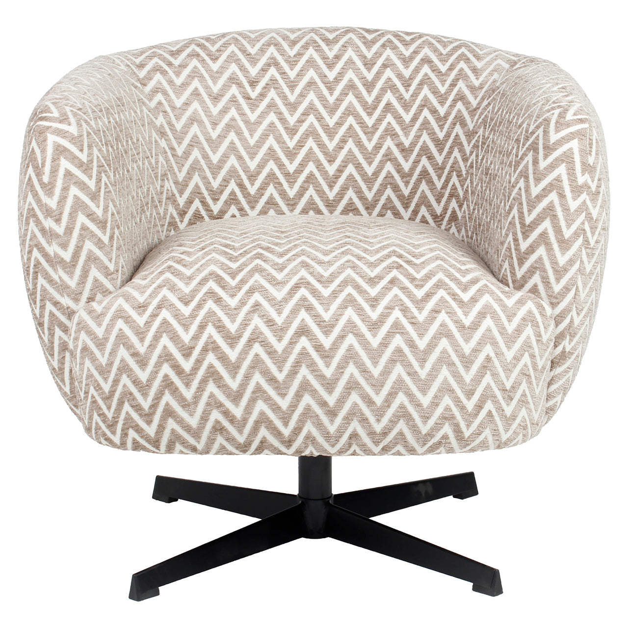 Fauteuil Estelle - Sand - Chevron swivel