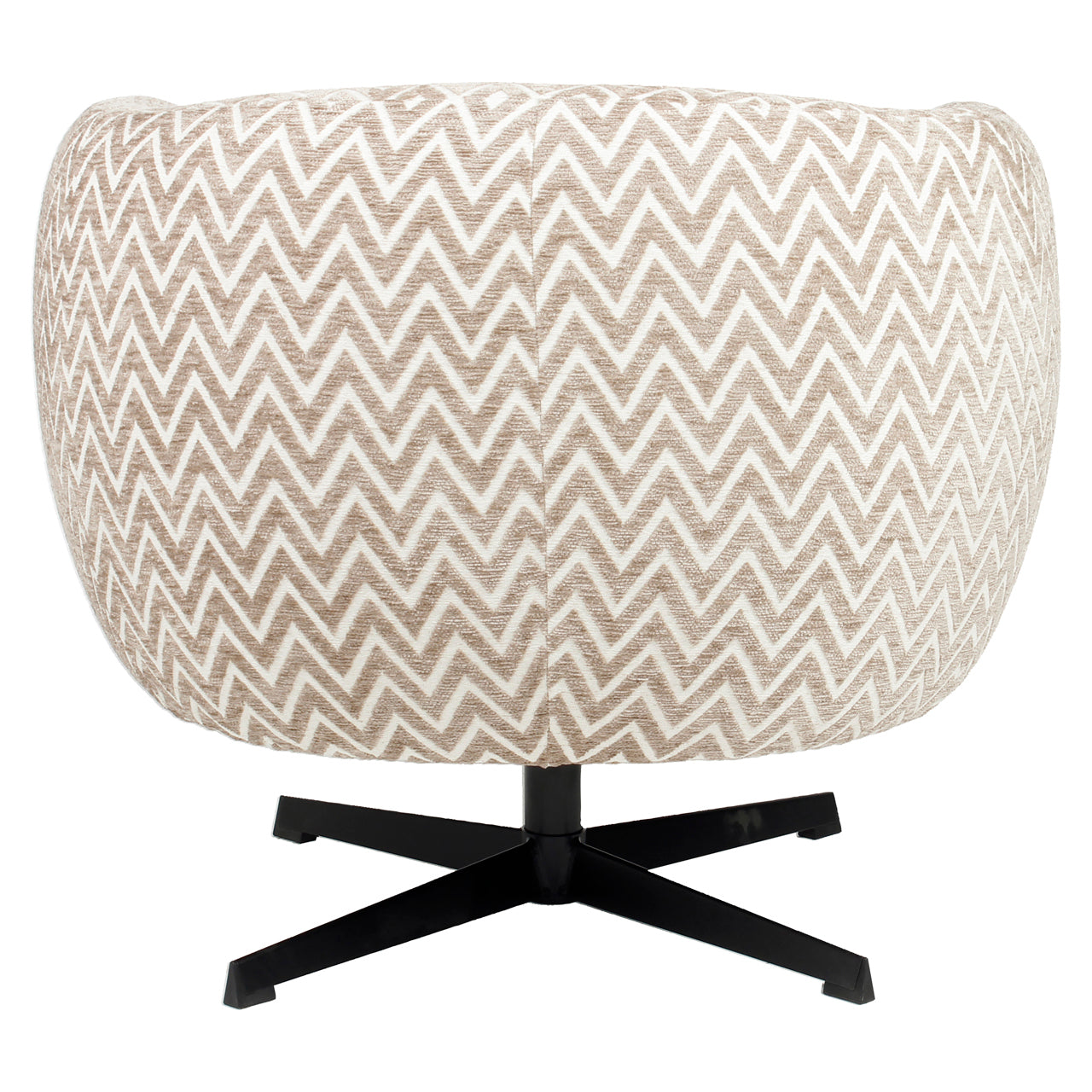 Fauteuil Estelle - Sand - Chevron swivel