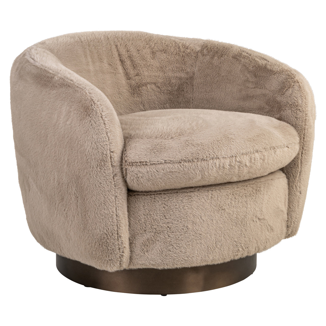 Fauteuil Colmar - Khaki fluffy