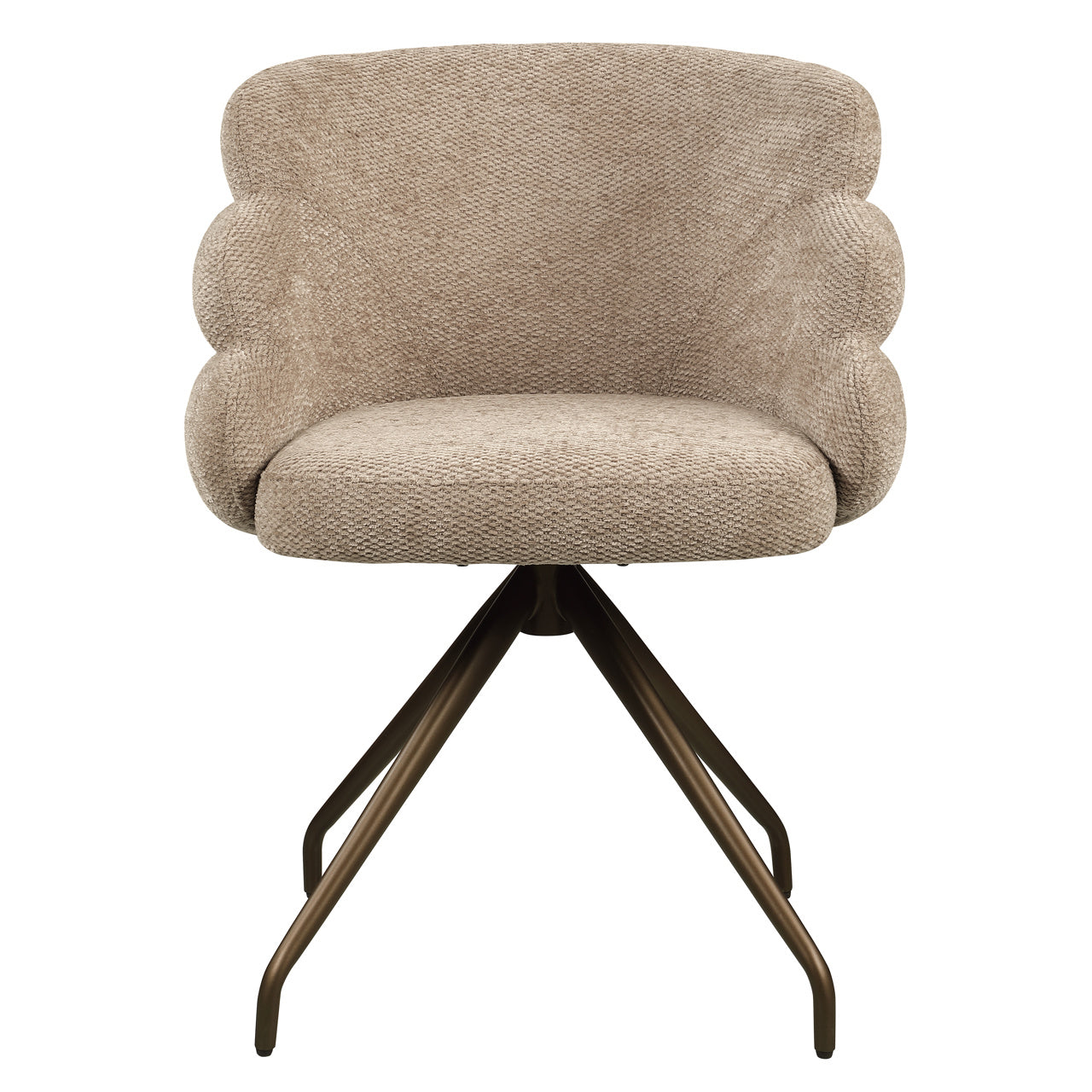 Draaistoel Kayla - Mocca boldweave