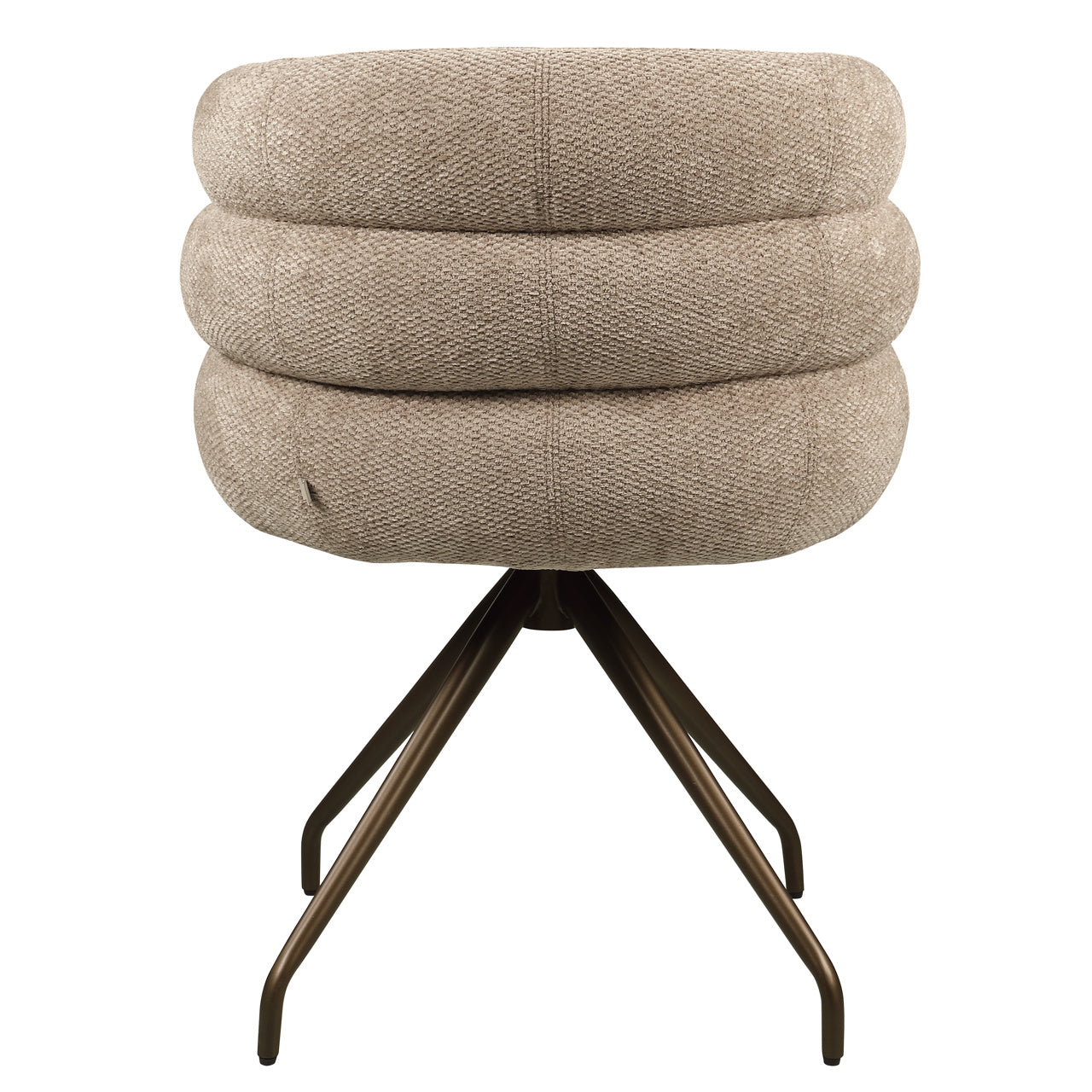 Draaistoel Kayla - Mocca boldweave
