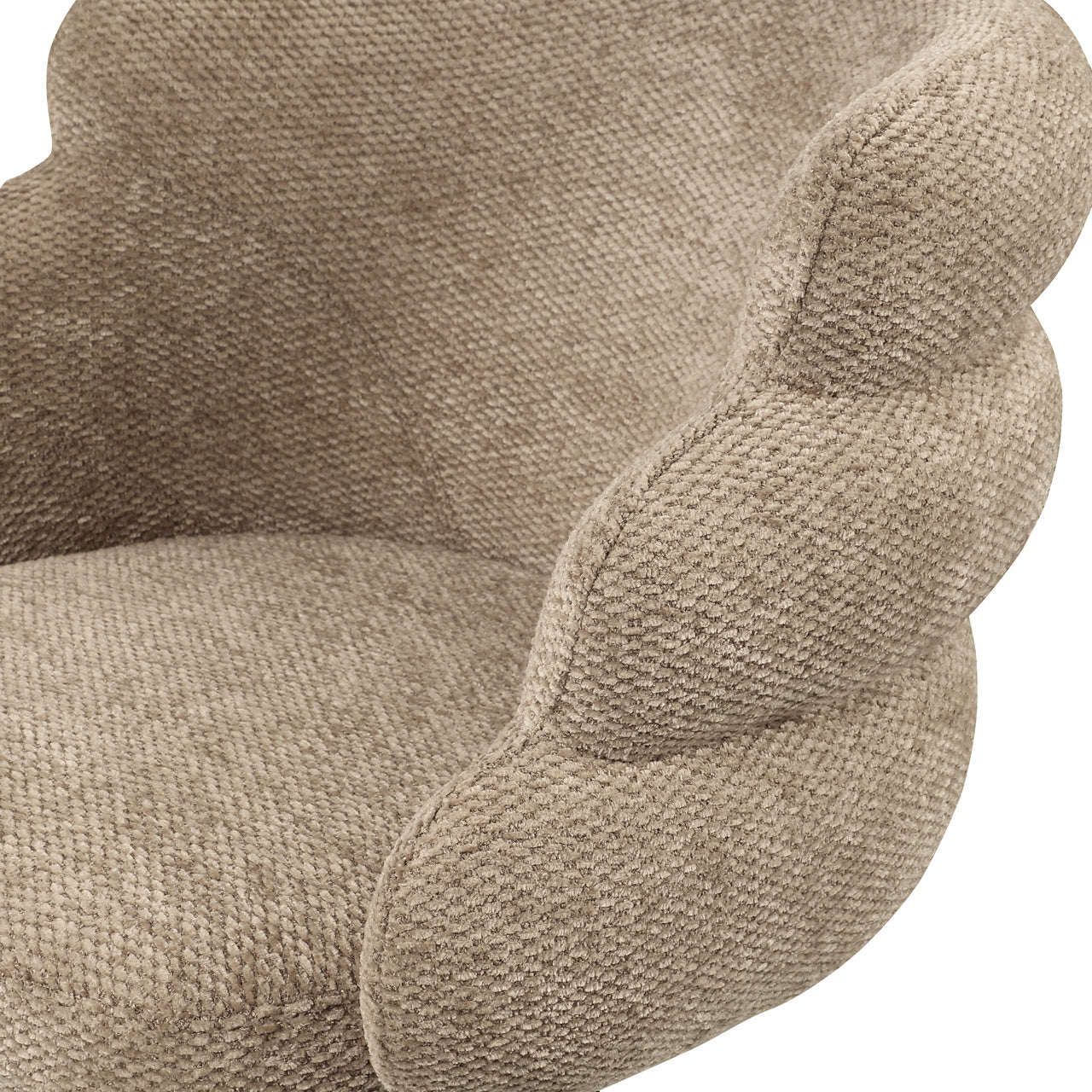 Draaistoel Kayla - Mocca boldweave