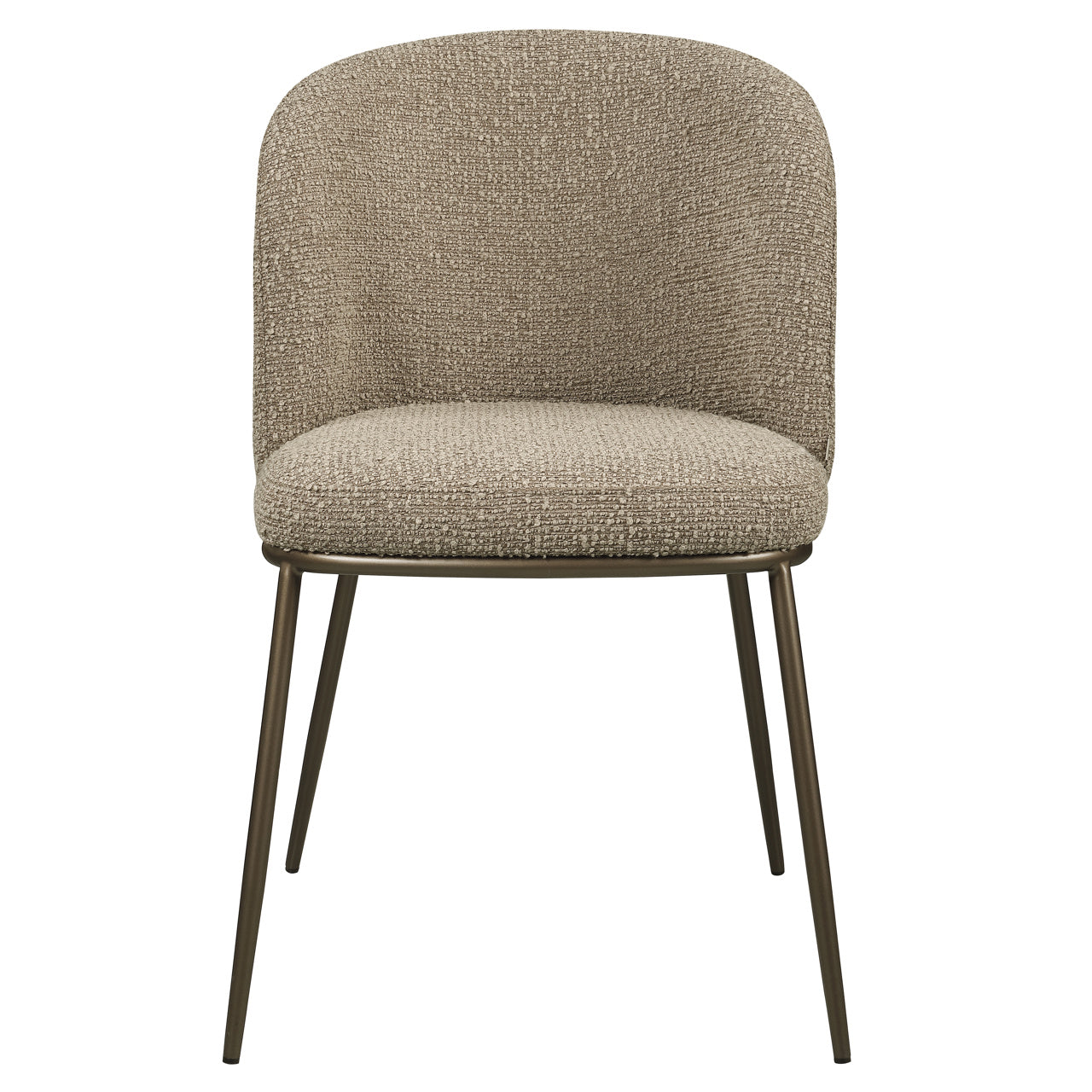 Eetkamerstoel Elvi - Mocca chunky (set van 2)