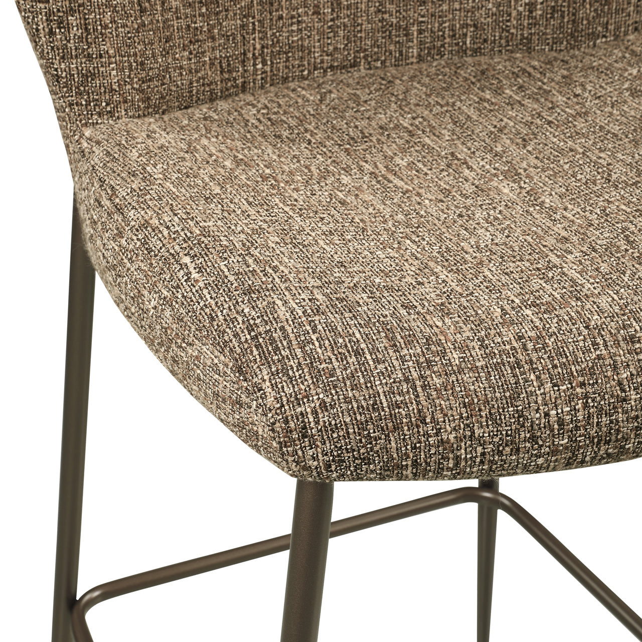 Barkruk Odarby - Laag - Bruin tweed