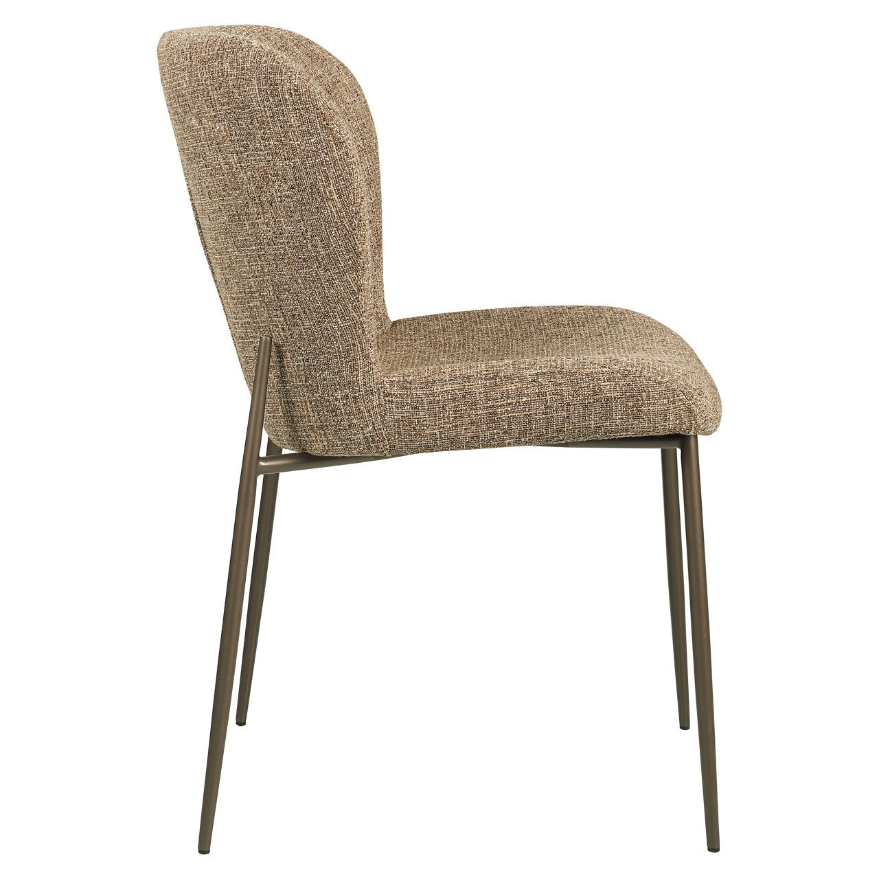 Eetkamerstoel Odarby - Bruin tweed (set van 2)