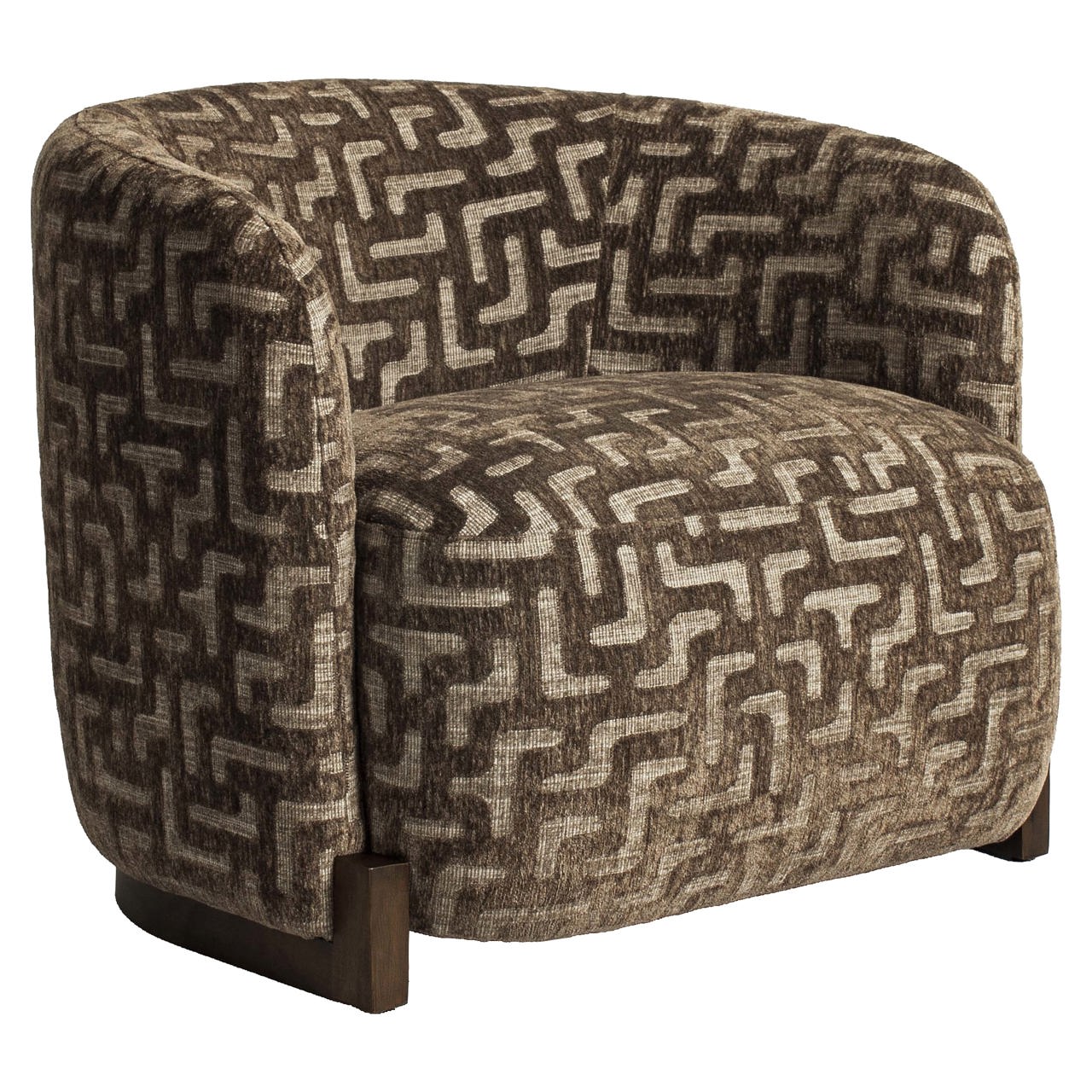 Fauteuil Hannah - Brown labyrinth