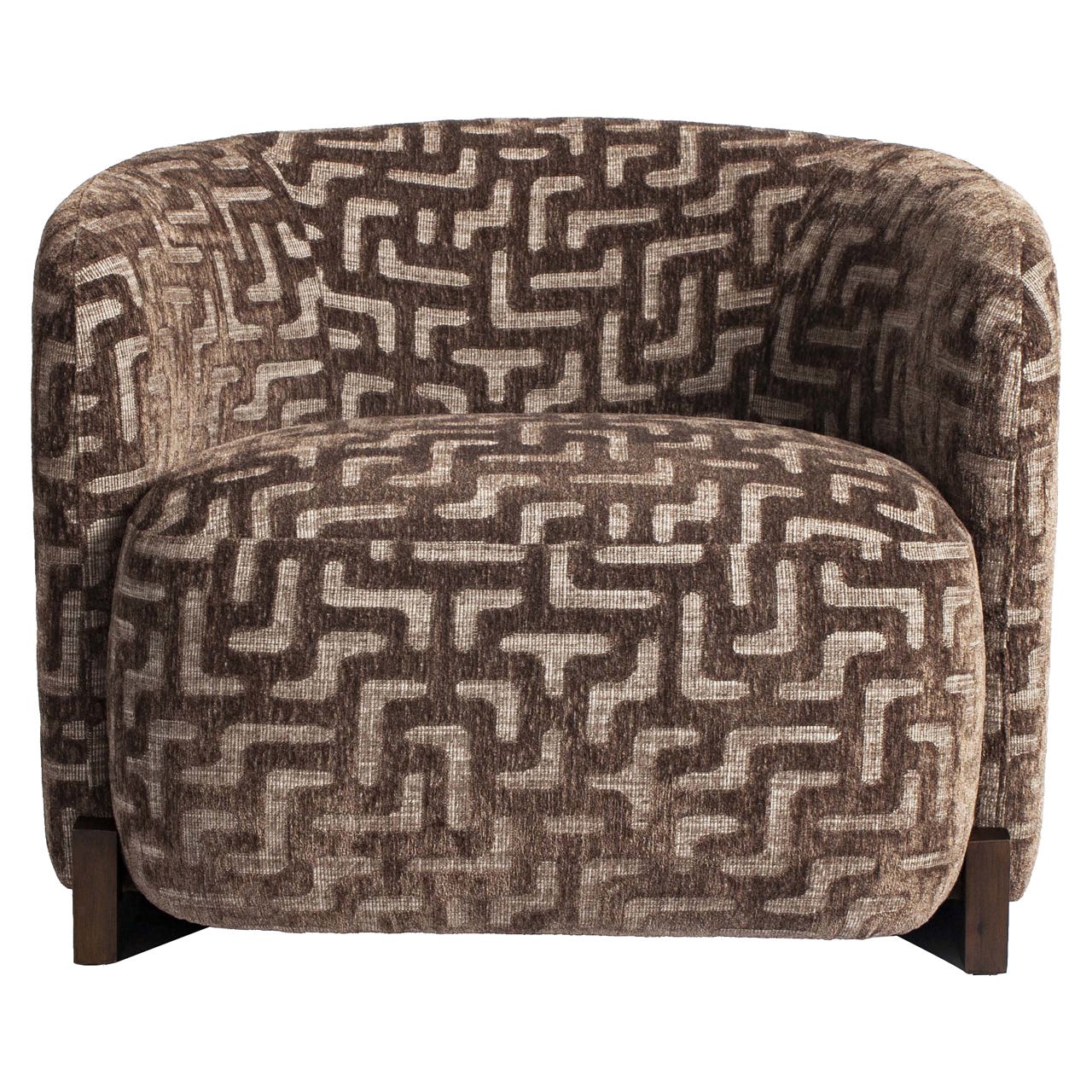 Fauteuil Hannah - Brown labyrinth