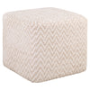 Poef Ciela - Beige chevron