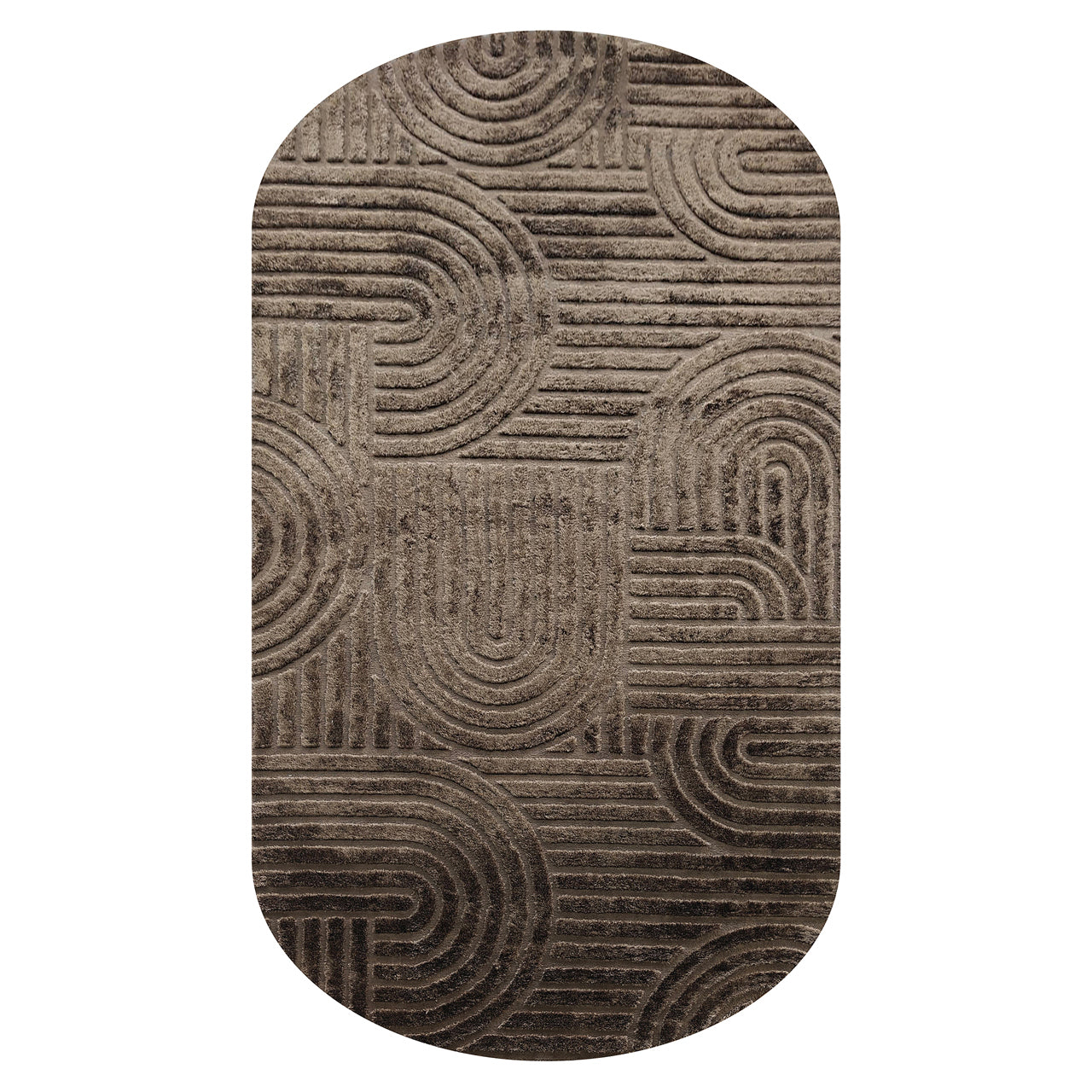 Vloerkleed Liff - 200x350 - Donkerbruin