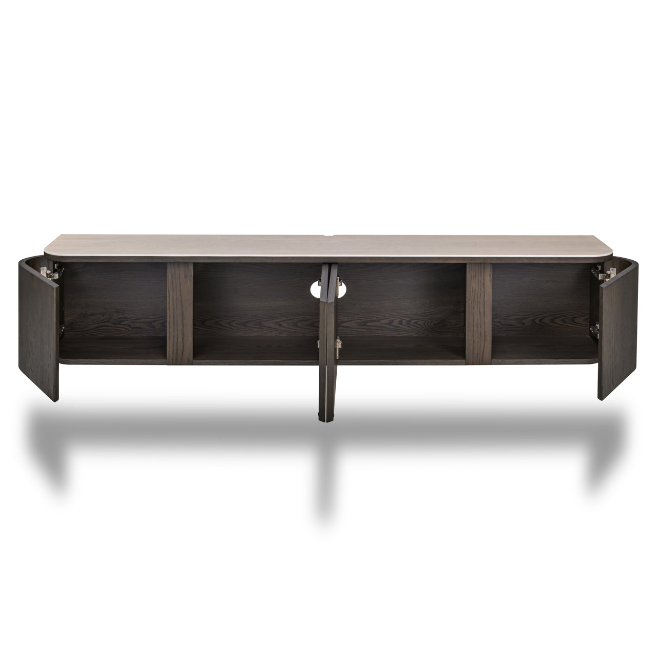 TV-meubel Nando - Bruin eiken