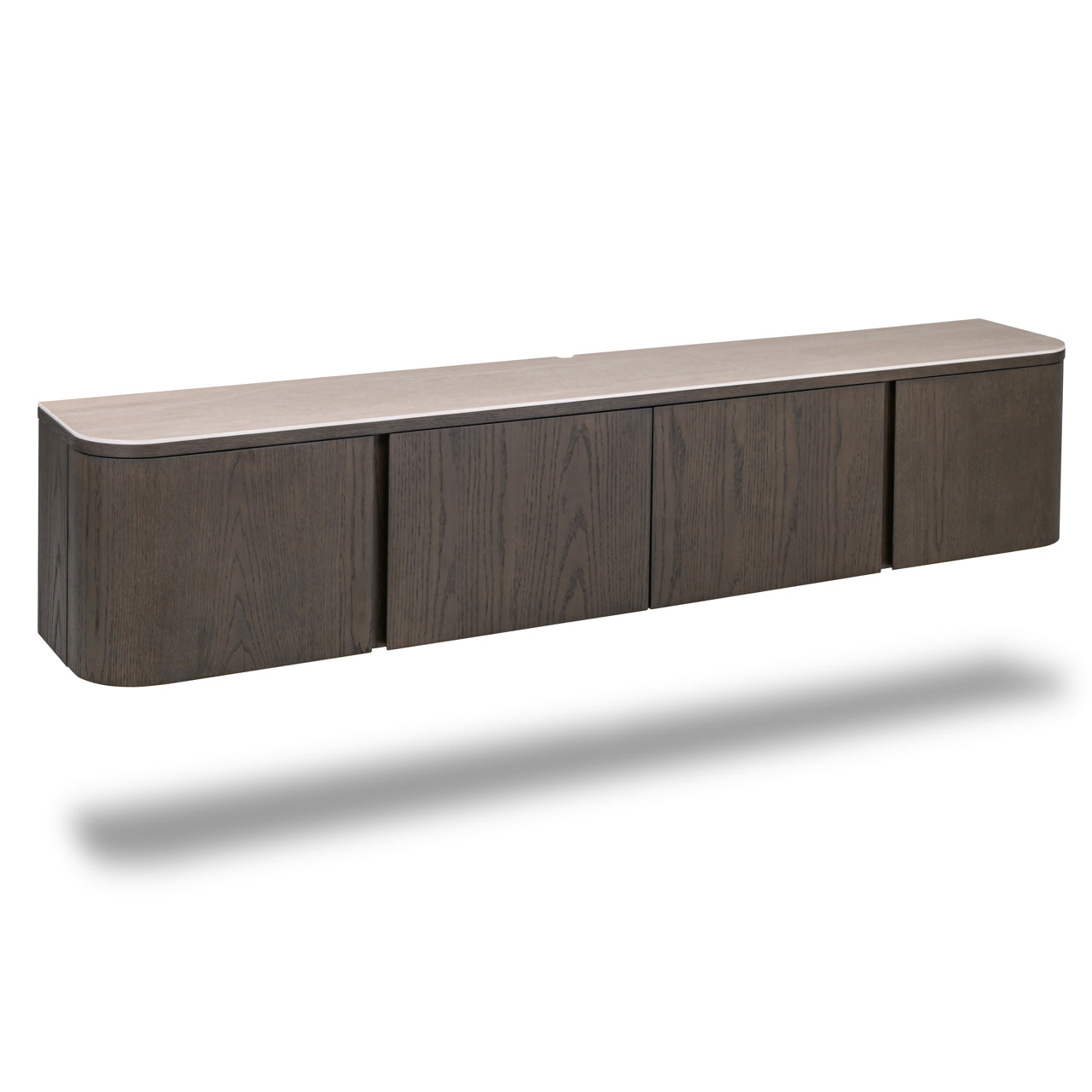 TV-meubel Nando - Bruin eiken