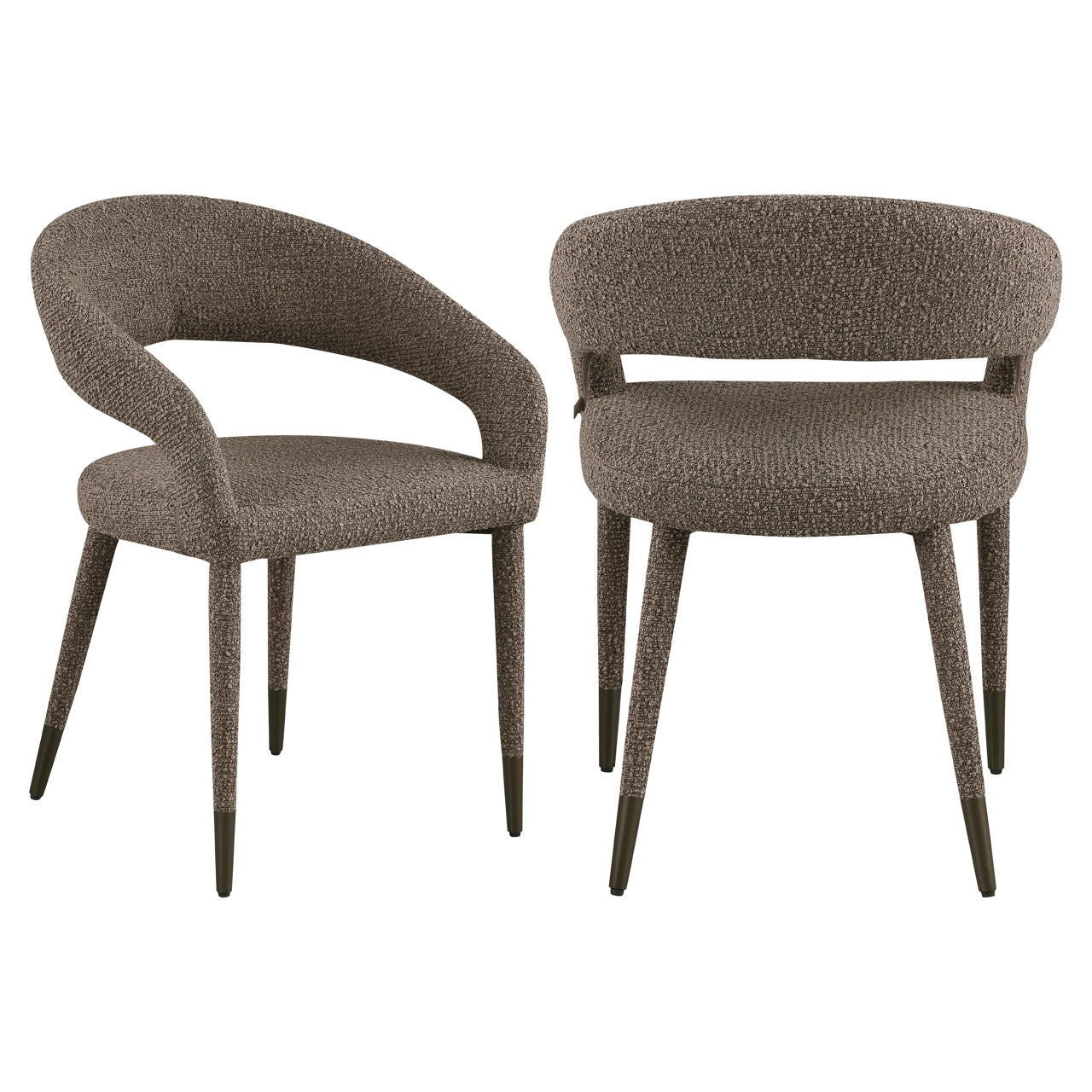 Eetkamerstoel Gia - Brown chunky