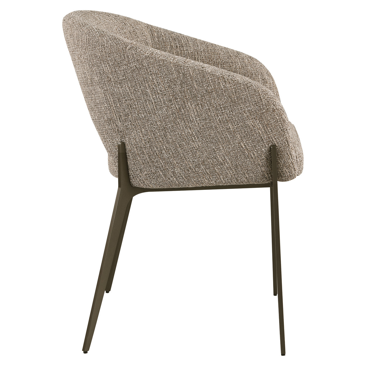 Eetkamerstoel Kenzi - Brown tweed