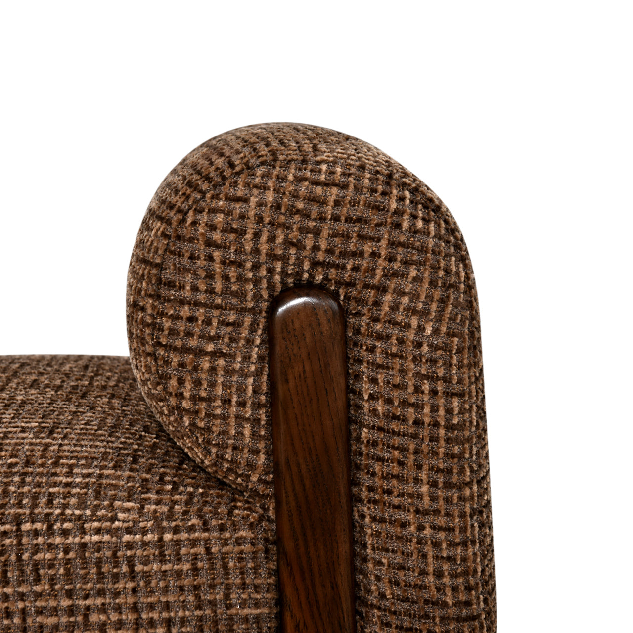 Bench Winslov - Brown blockweave