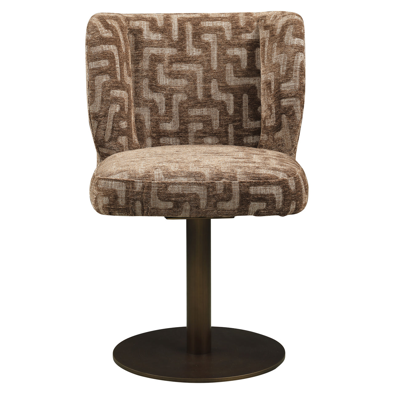 Eetkamerstoel Fiona - Brown labyrinth