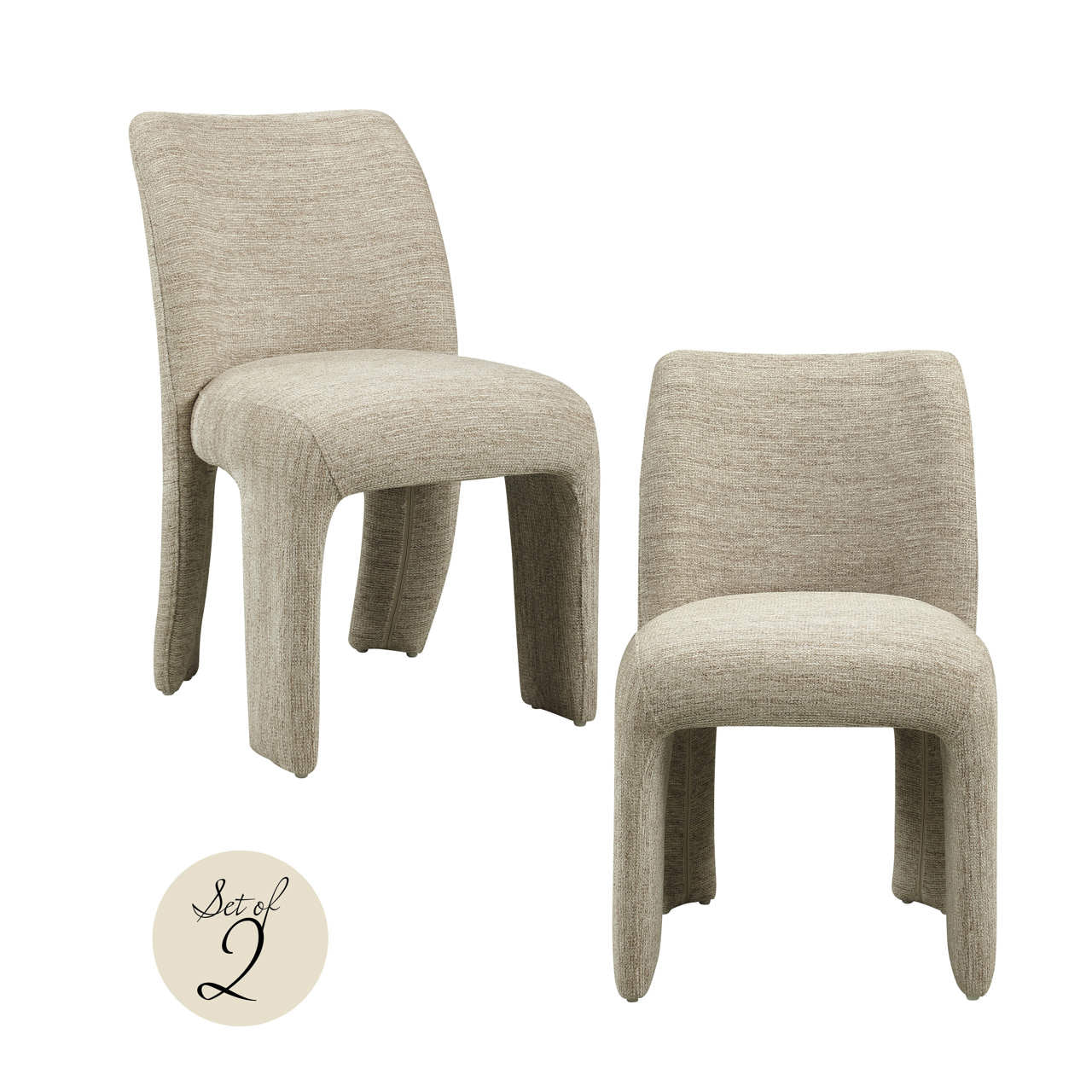 Eetkamerstoel Maya - Natural softweave (set van 2)