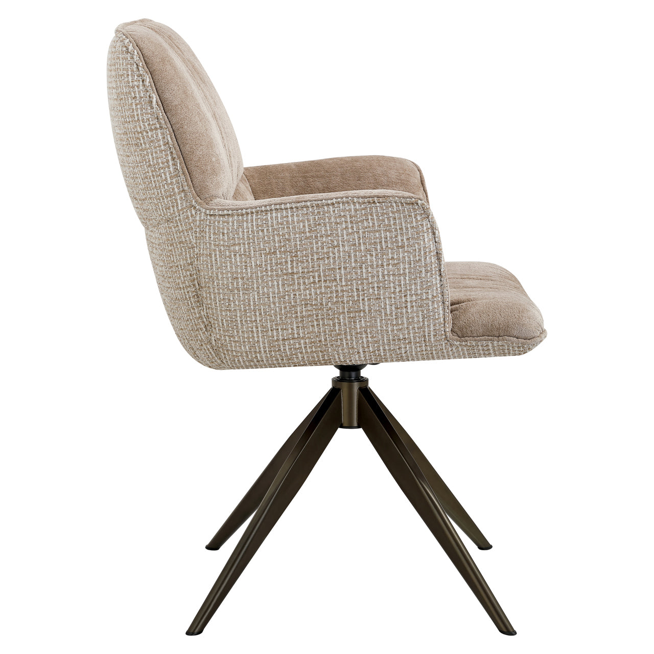 Eetkamerstoel Chase - Cream blockweave