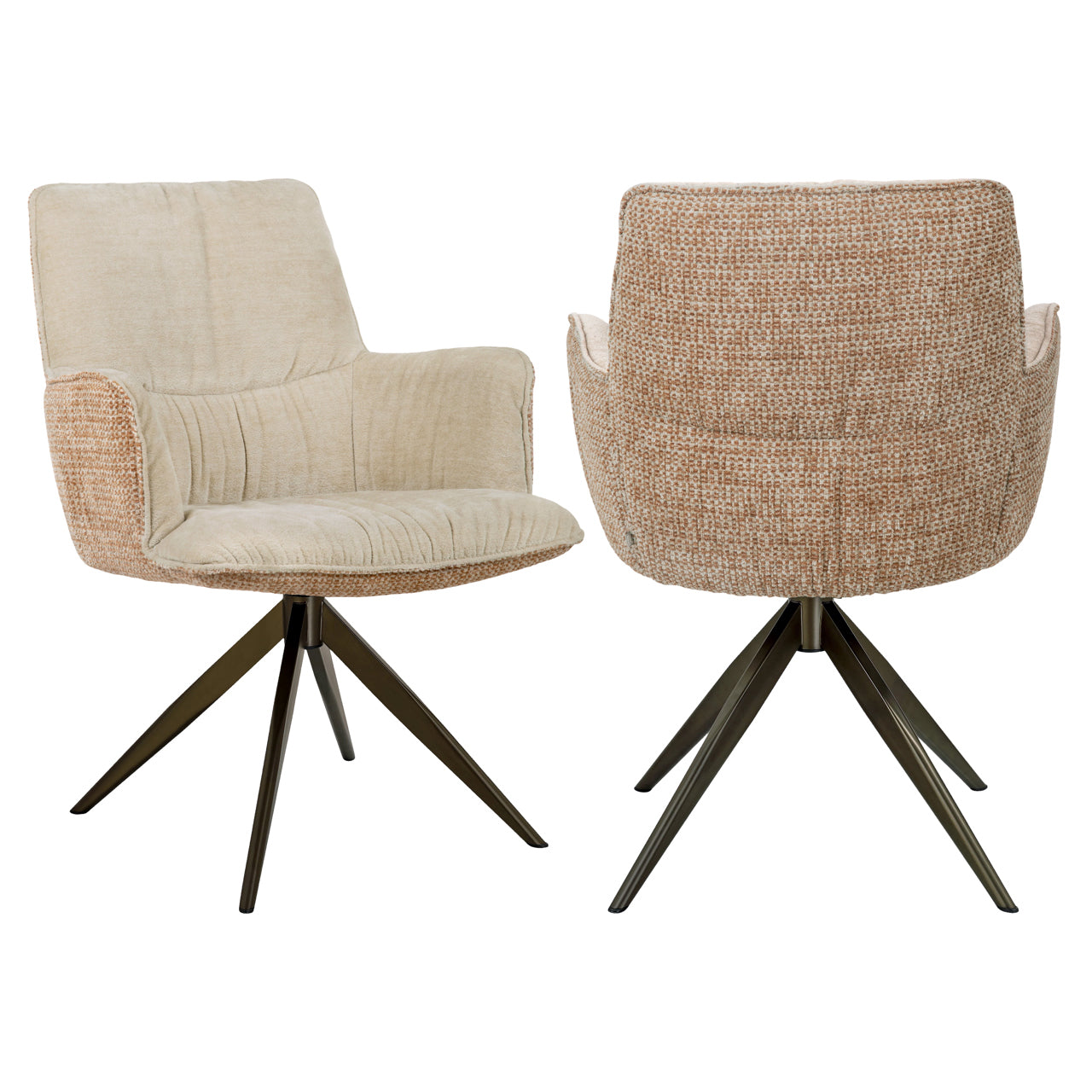 Eetkamerstoel Chase - Ginger jacquard