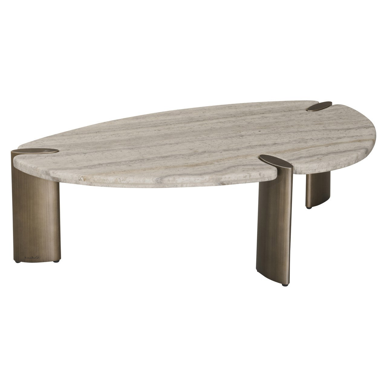 Salontafel Arcadia - Grijs travertijn