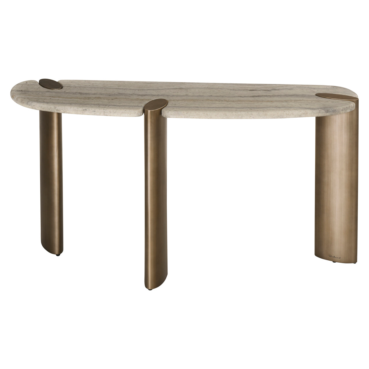 Consoletafel Arcadia - Grijs travertijn