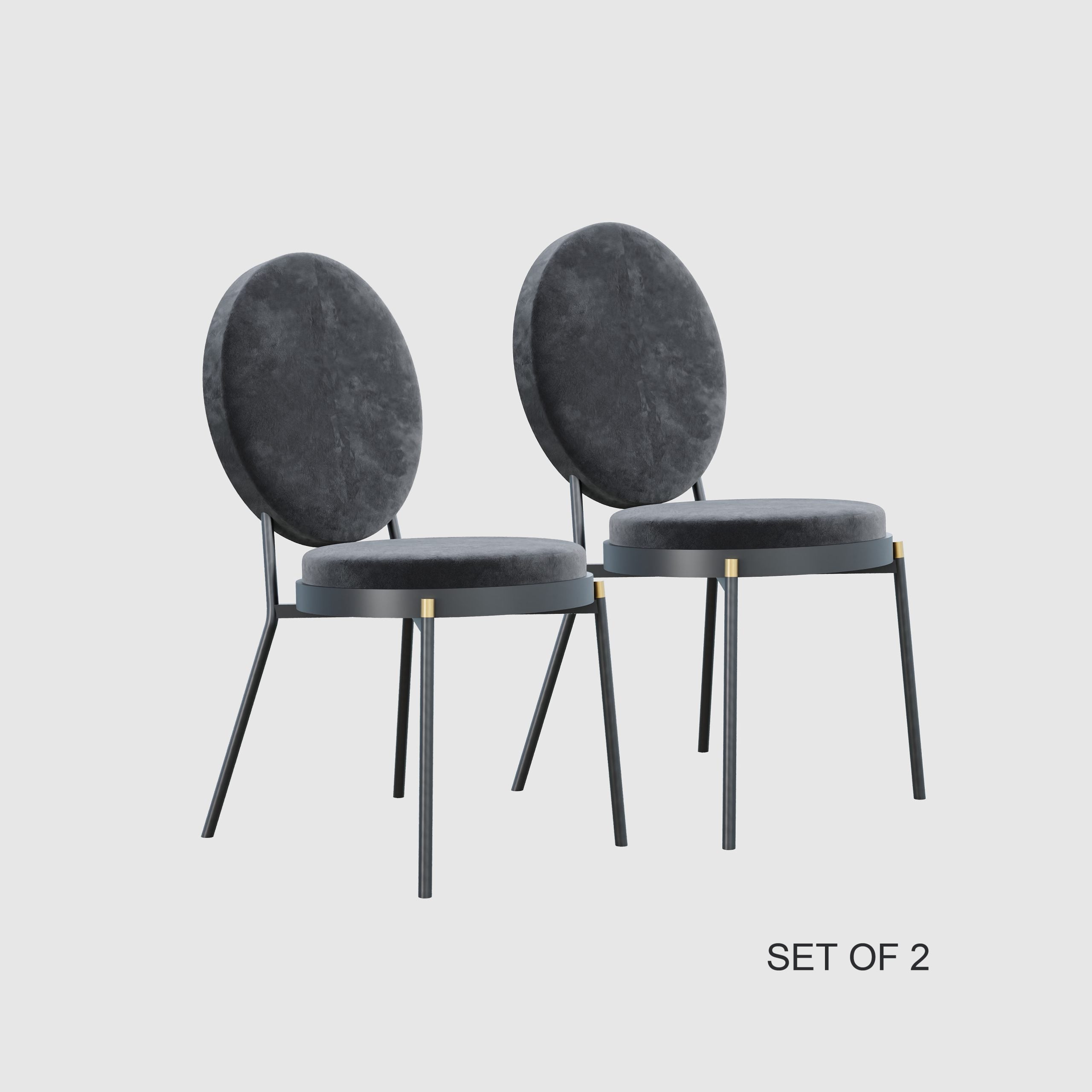 Conferentie stoel Eva - Black (set van 2)