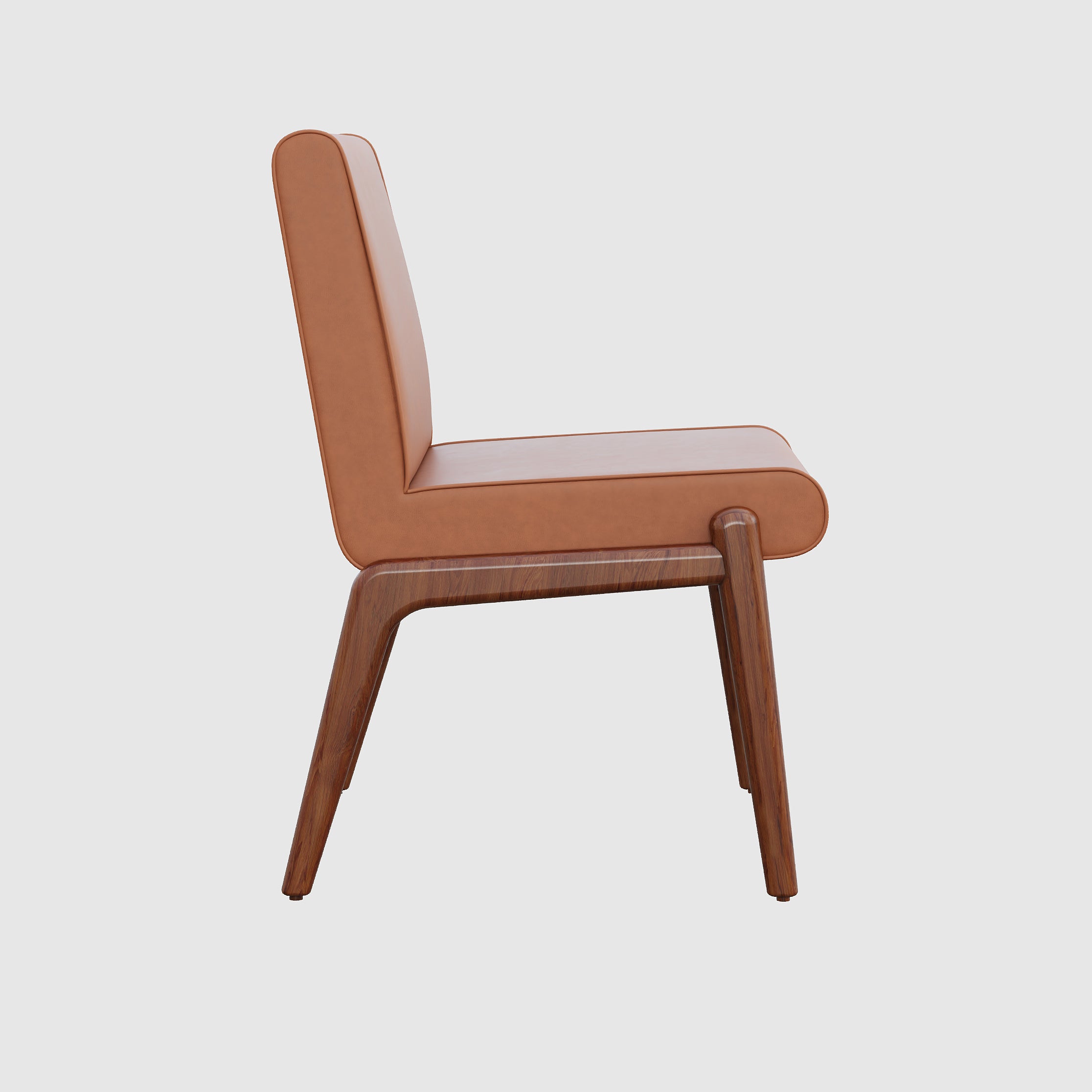 Eetkamerstoel Cary - Caramel faux leather