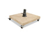 Parasolvoet Marmer op wielen - 80x80 - 120 kg