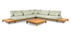 Loungeset Portofino - Teak - Matt White - Soft Green