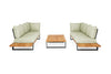 Loungeset Nardo Ibiza Style - Teak - Royal Grey - Soft Green