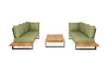 Loungeset Nardo Ibiza Style - Teak - Royal Grey - Forest Green