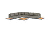 Loungeset Kota large - Teak - Royal Grey - Antraciet