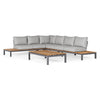 Loungeset Memphis large - Teak - Royal Grey - Antraciet