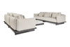 Sofaset Volar 2 x 3 - Matt Black - Taupe Gravel