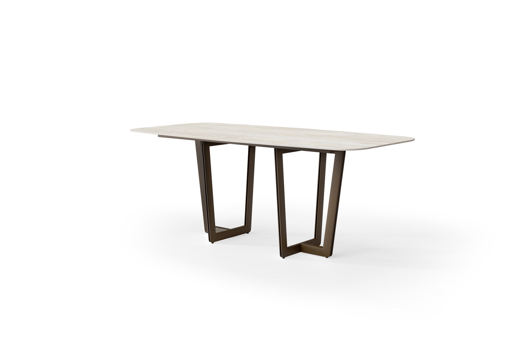 Eettafel Palermo - High dining - 240x116 - Brons - Neolith stone grey