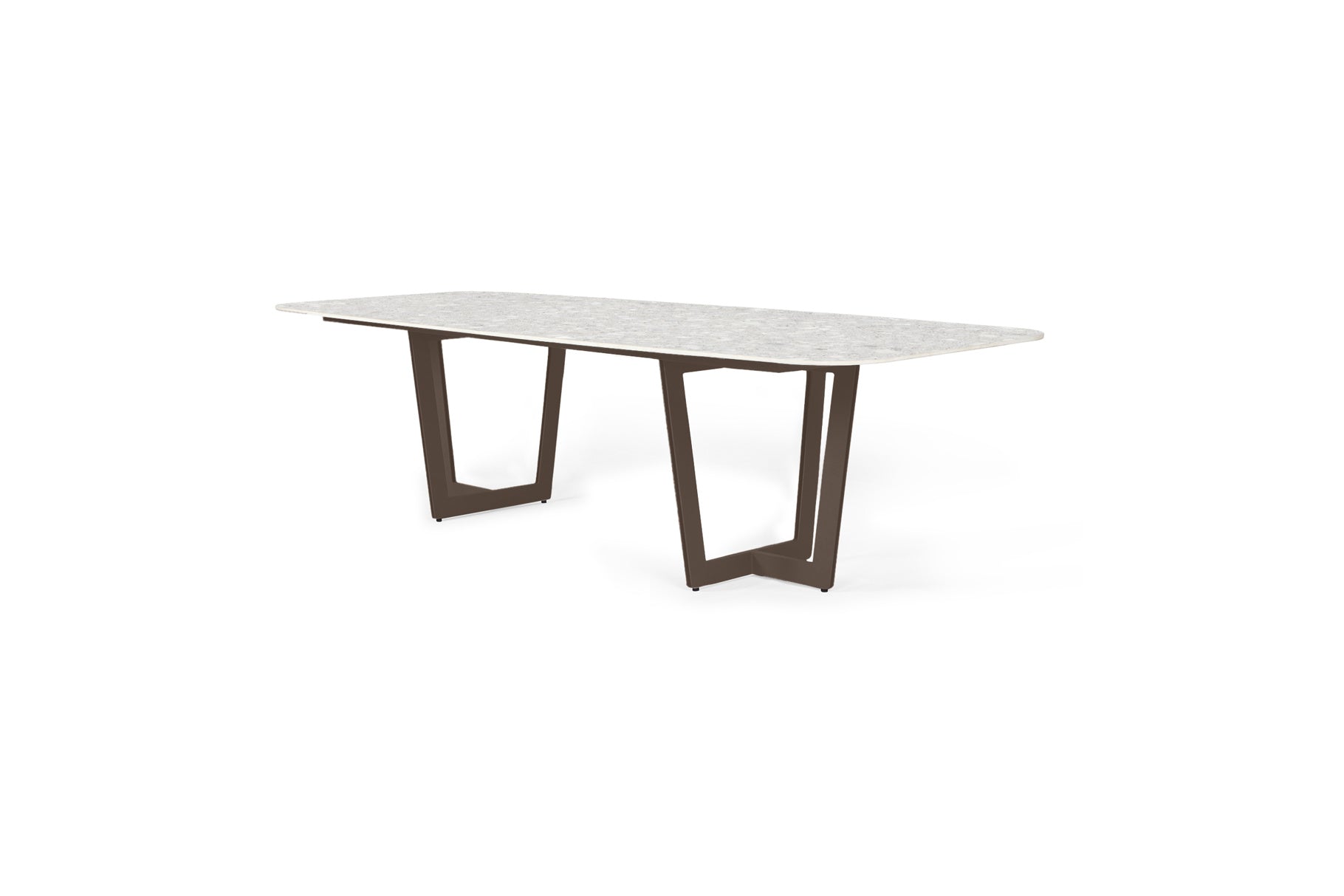 Eettafel Palermo - 280x116 - Brons - Neolith terrazzo light taupe