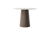 Tuintafel Sorolo - High dining - Ø120 - Brons - Neolith terrazzo light taupe